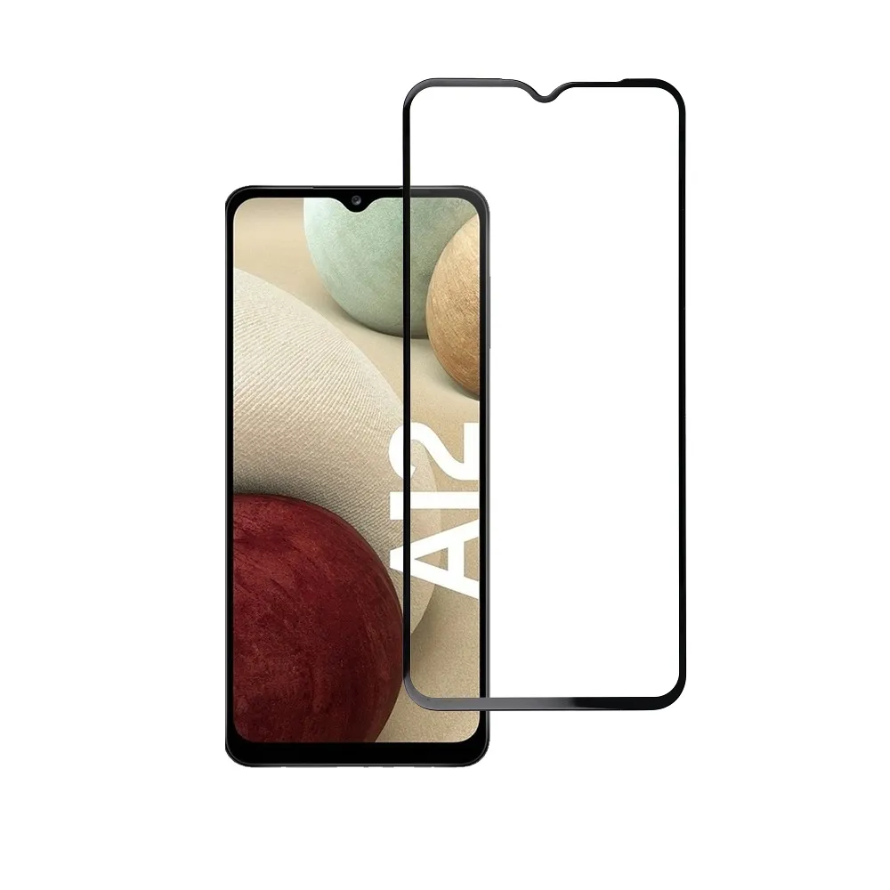 Panzerglas Blue Star 3D - SAM A12 (full glue/case friendly) - schwarz