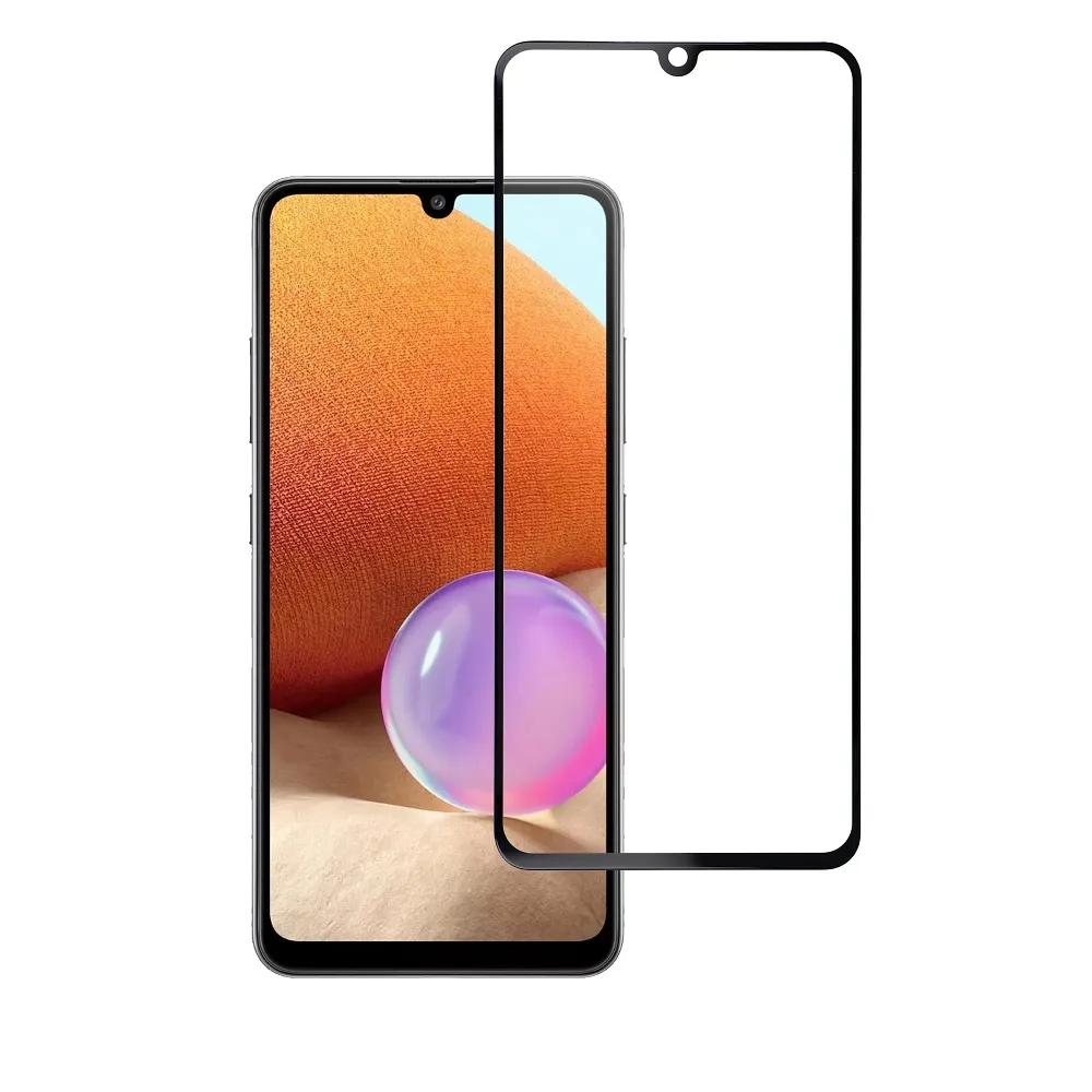 Panzerglas Blue Star 3D - SAM A32 LTE (full glue/case friendly) - schwarz