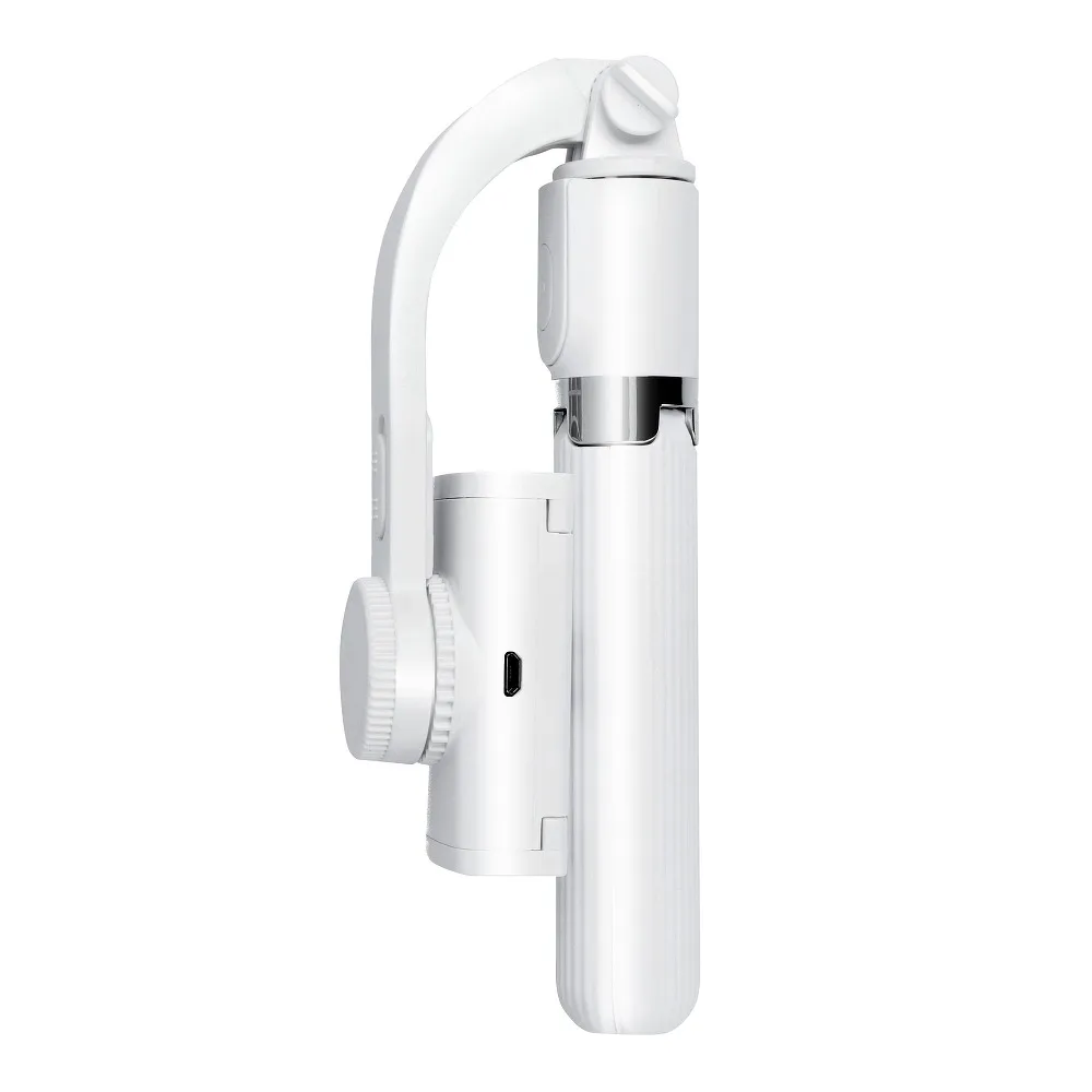 Kit / Selfie-Halter mit Bluetooth-Fernbedienung Stativ GIMBAL Stabilisator weiß SSTR-L08