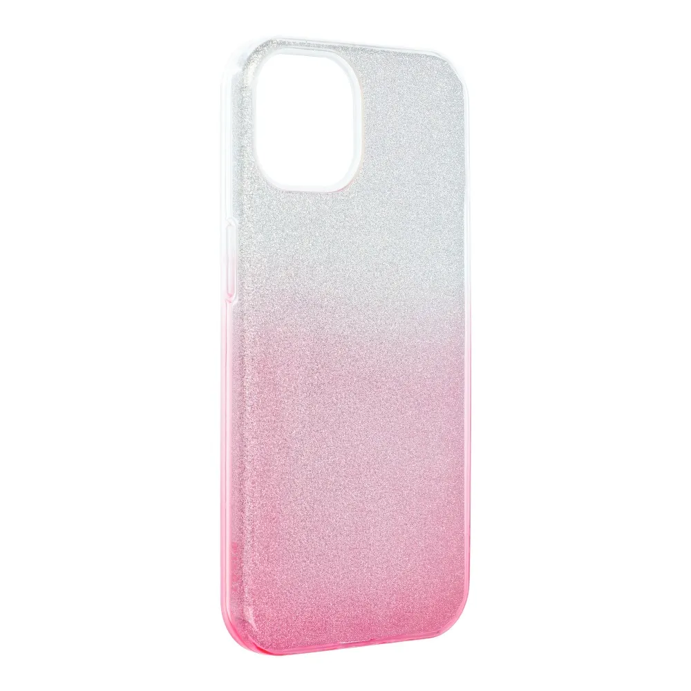 Case passend für iPhone 13 Shining transparent pink