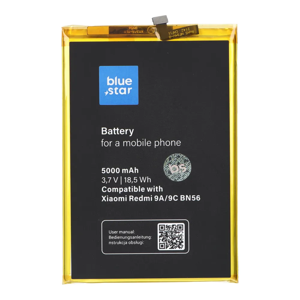AKKU passend für Xiaomi Redmi 9A// 9C / POCO M2 Pro (BN56) 5000 mAh Li-Ion Blue Star