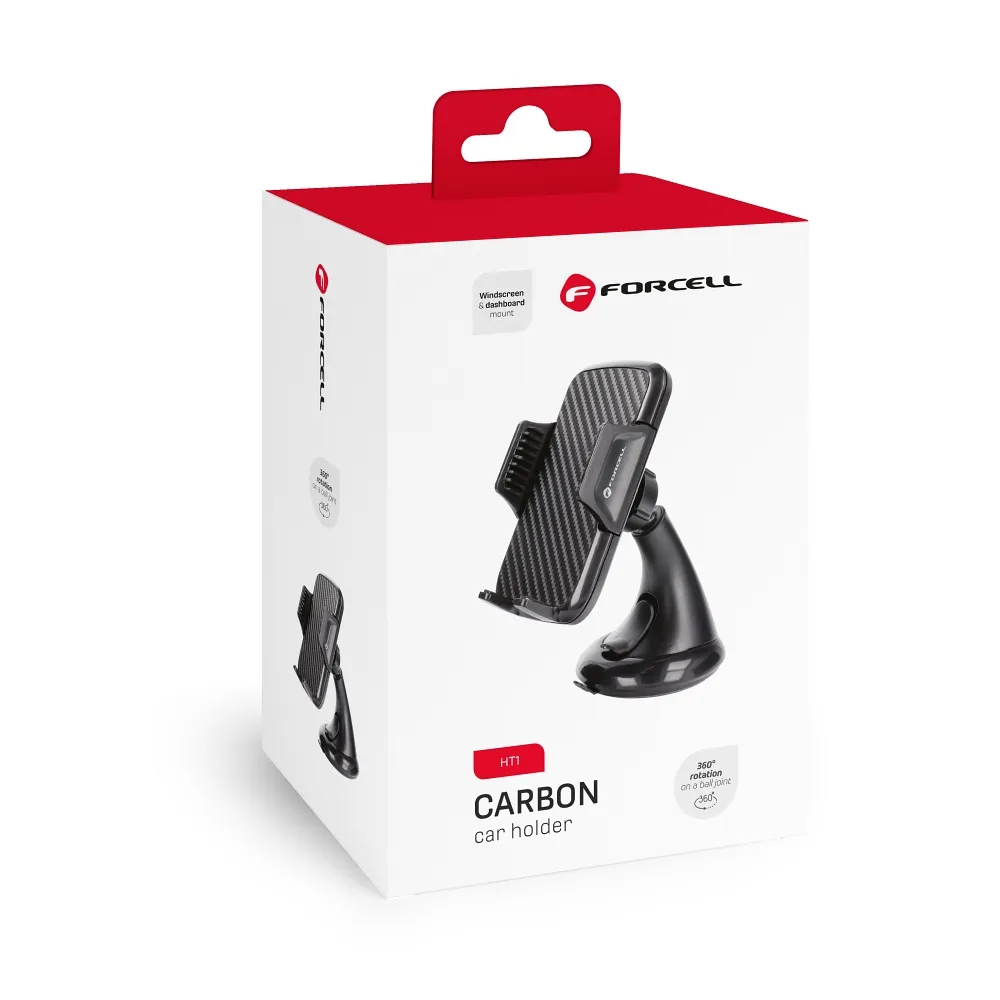 FORCELL Autohalter CARBON HT1 schwarz