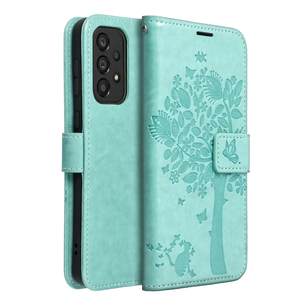 MEZZO Book Case passend für SAMSUNG A33 5G Baum grün
