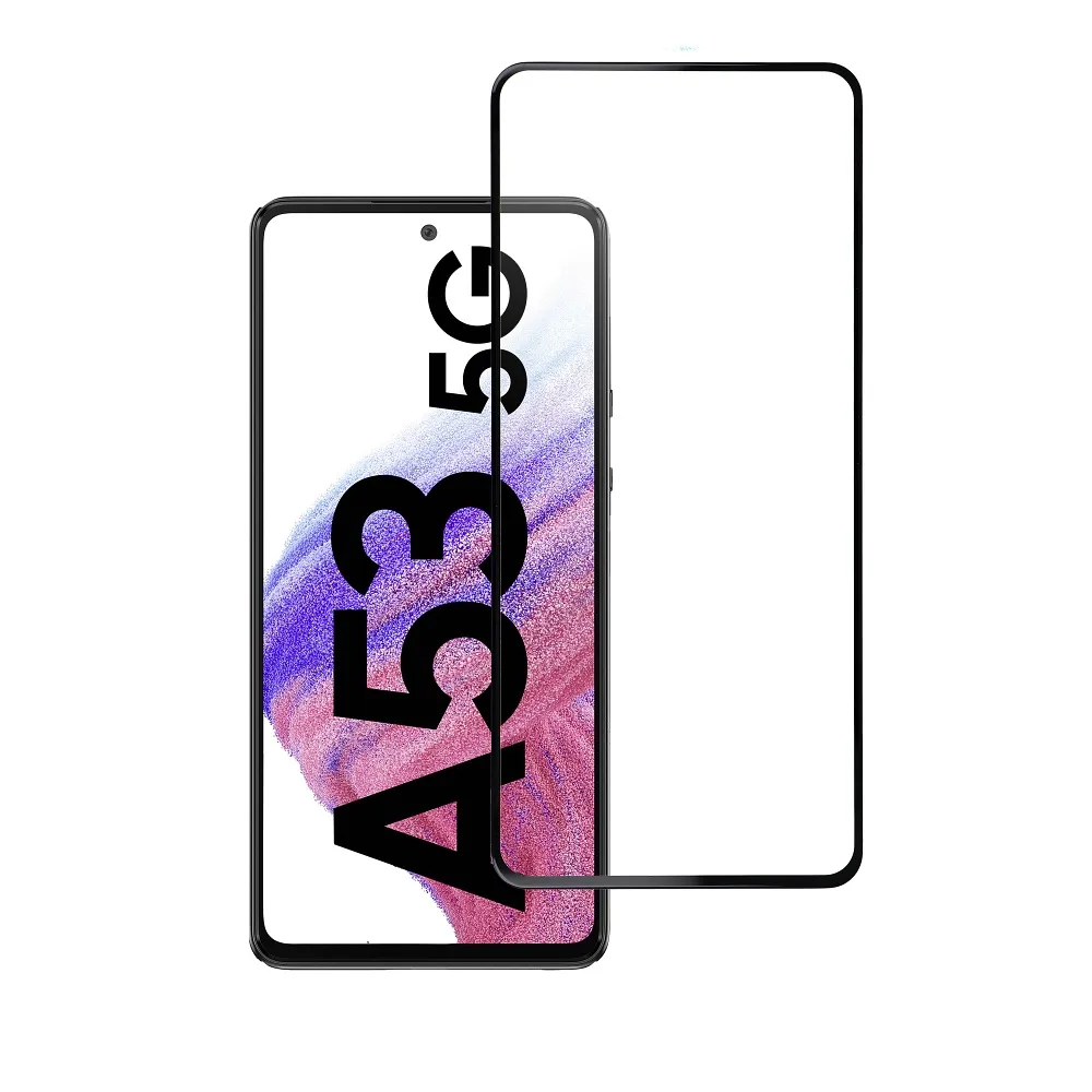 Panzerglas Blue Star 3D - SAM A53 5G (full glue/case friendly) - schwarz