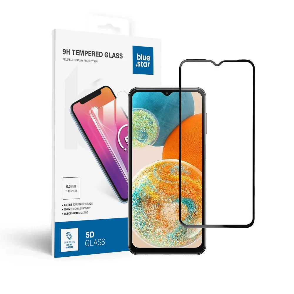Panzerglas Blue Star 3D - SAM A23 5G (full glue/case friendly) - schwarz