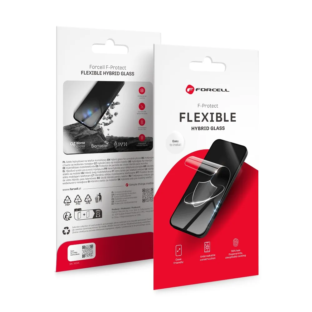 Forcell Flexibles Nano Glas - Gehärtetes Glas passend für iPhone 12 Pro Max