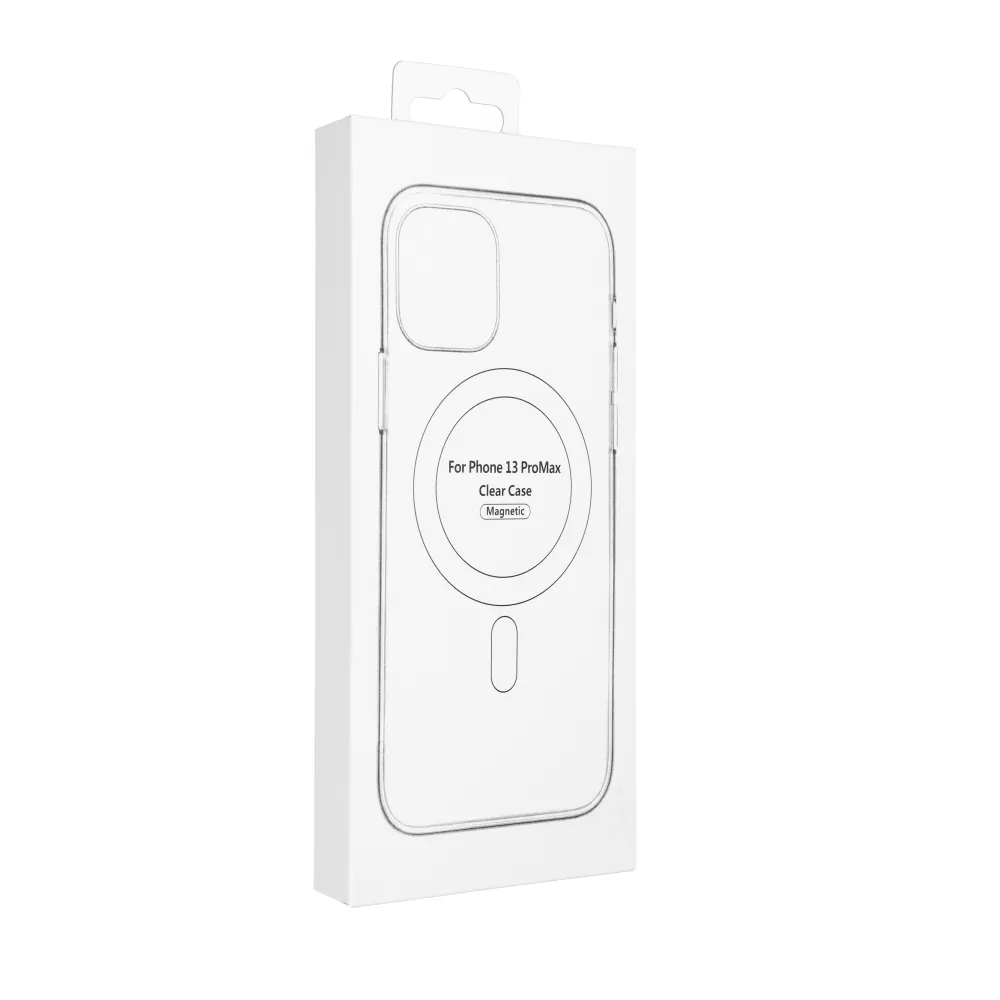 Case passend für iPhone 13 PRO MAX Clear Mag Cover (STR / CAMERA PROTECTION) kompatibel mit MagSafe transparent