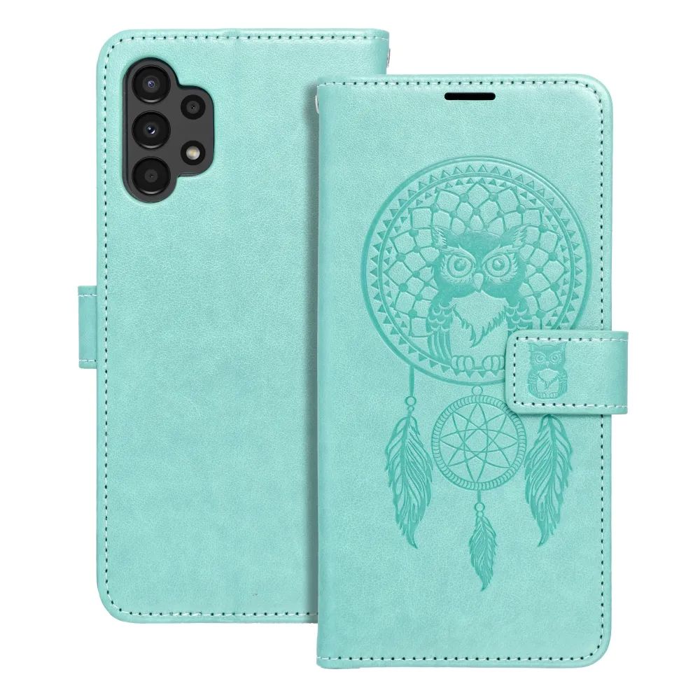 MEZZO Book Holster passend für SAMSUNG A13 4G Traumfänger grün