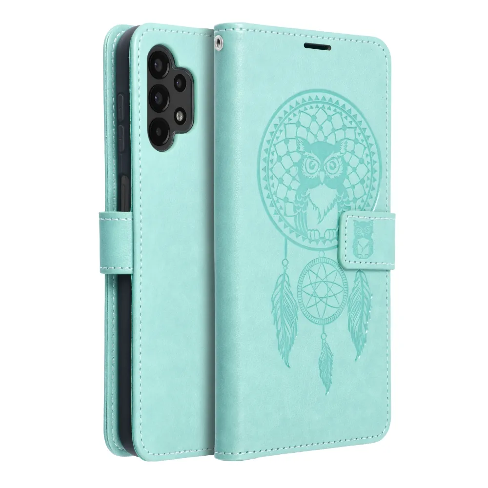 MEZZO Book Holster passend für SAMSUNG A13 4G Traumfänger grün