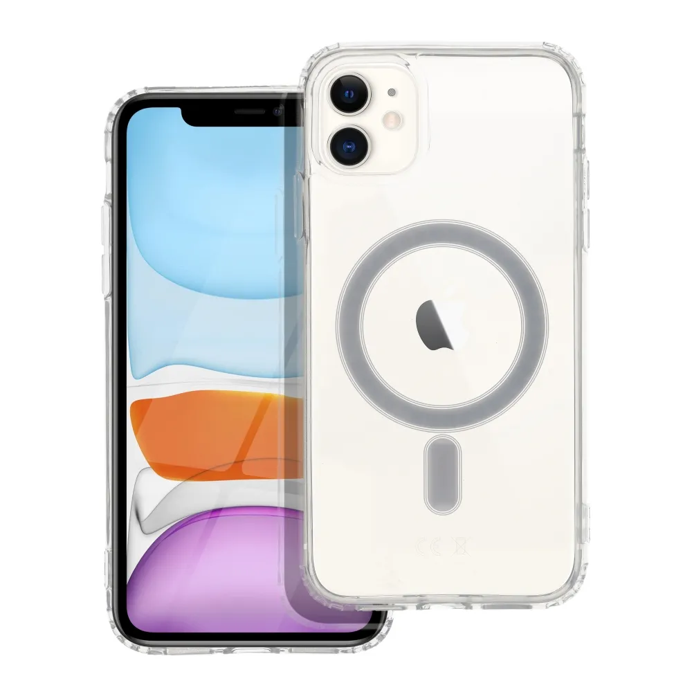 Case passend für iPhone 11 Clear Mag Cover (STR) kompatibel mit MagSafe transparent