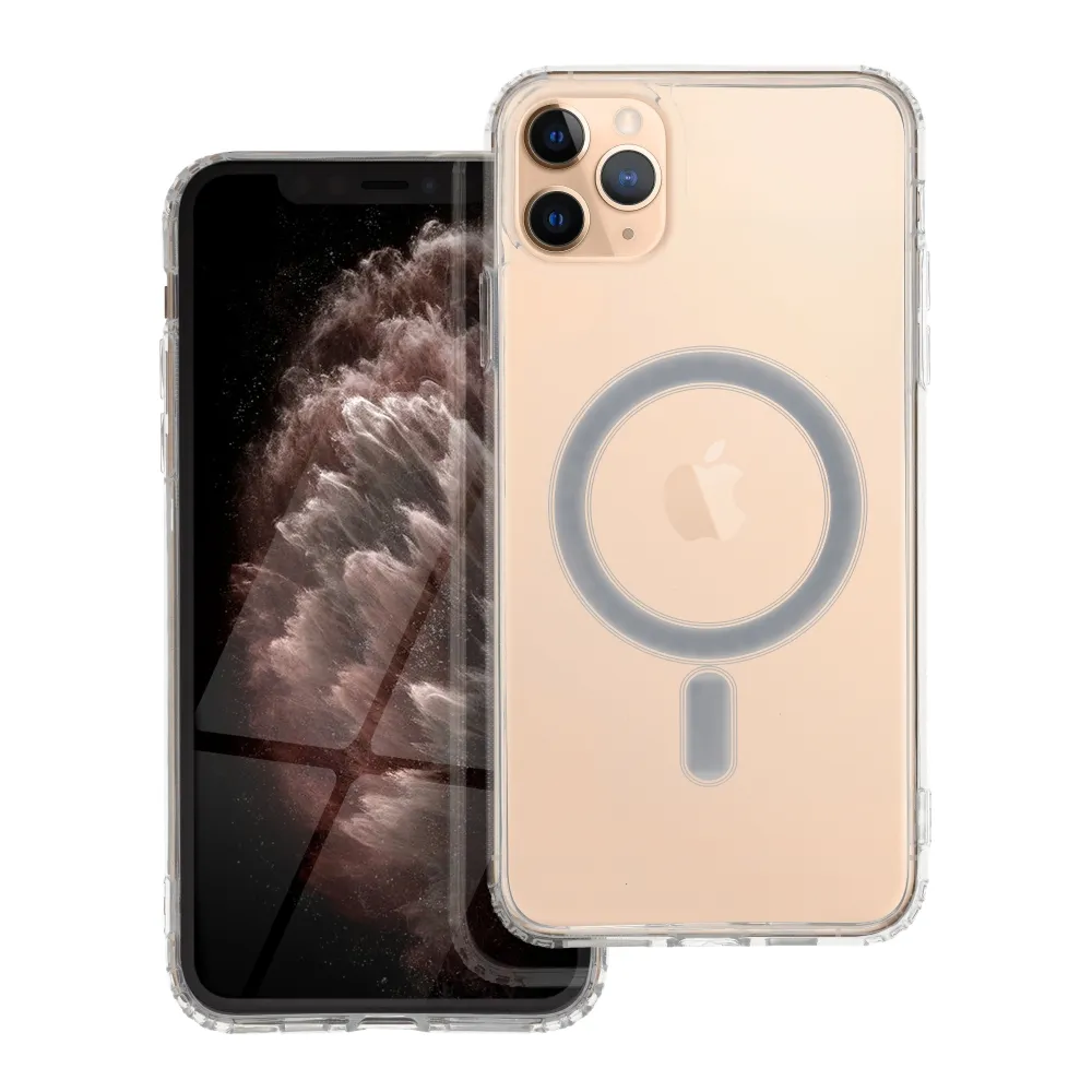 Case passend für iPhone 11 PRO MAX Clear Mag Cover (STR) kompatibel mit MagSafe transparent
