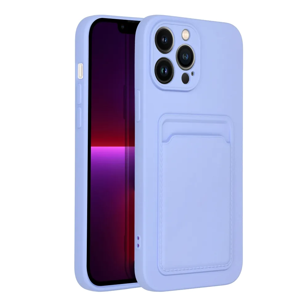 Case passend für iPhone 13 PRO MAX Card Case purple