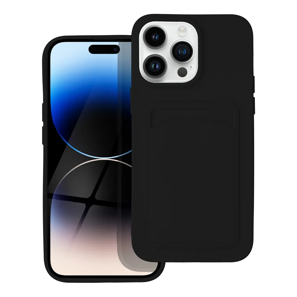 Case passend für iPhone 14 PRO MAX Card Case czarny