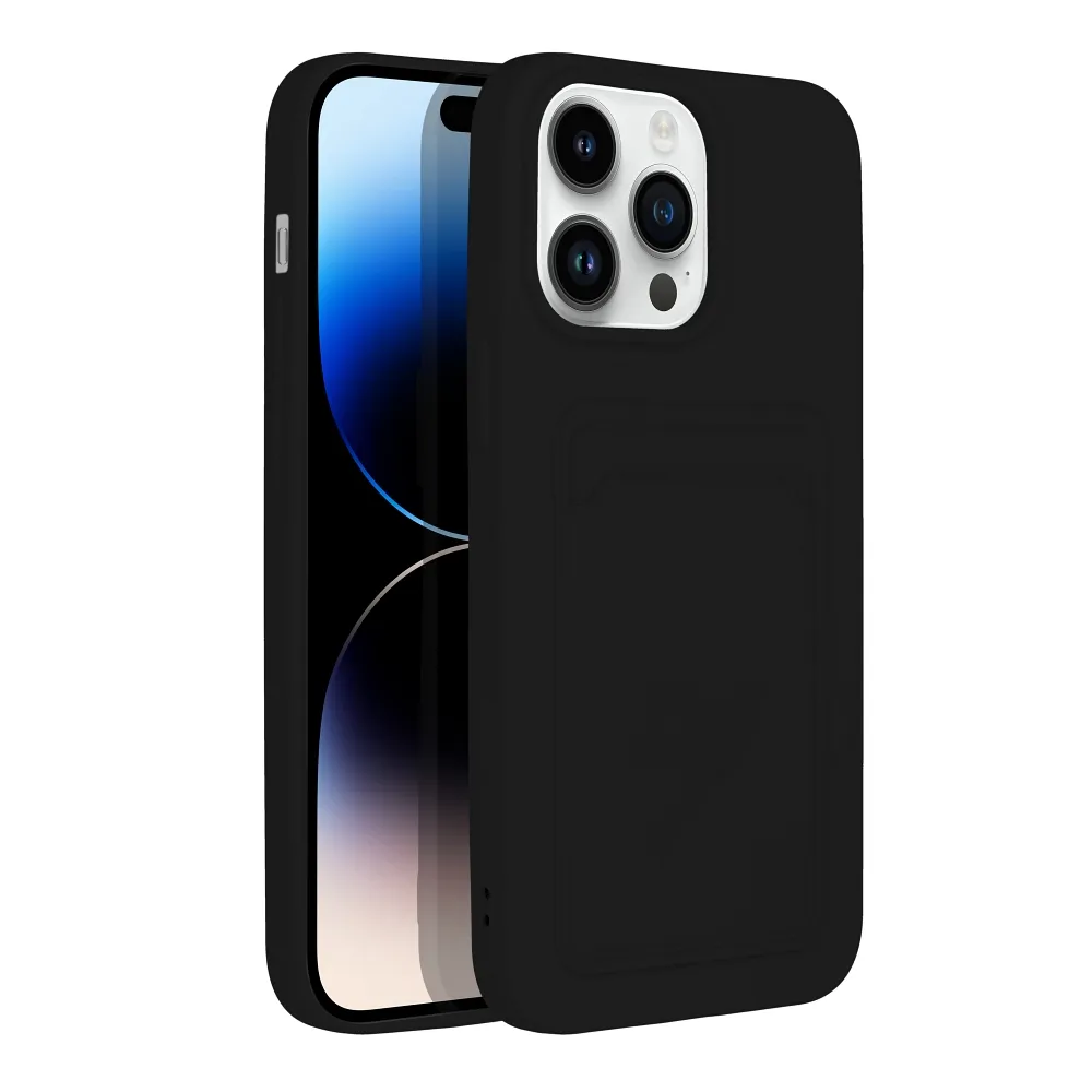 Case passend für iPhone 14 PRO MAX Card Case czarny