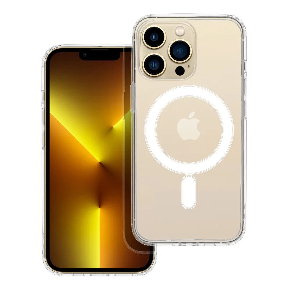 Case passend für iPhone 13 PRO Clear Mag Cover (STR) kompatibel mit MagSafe transparent