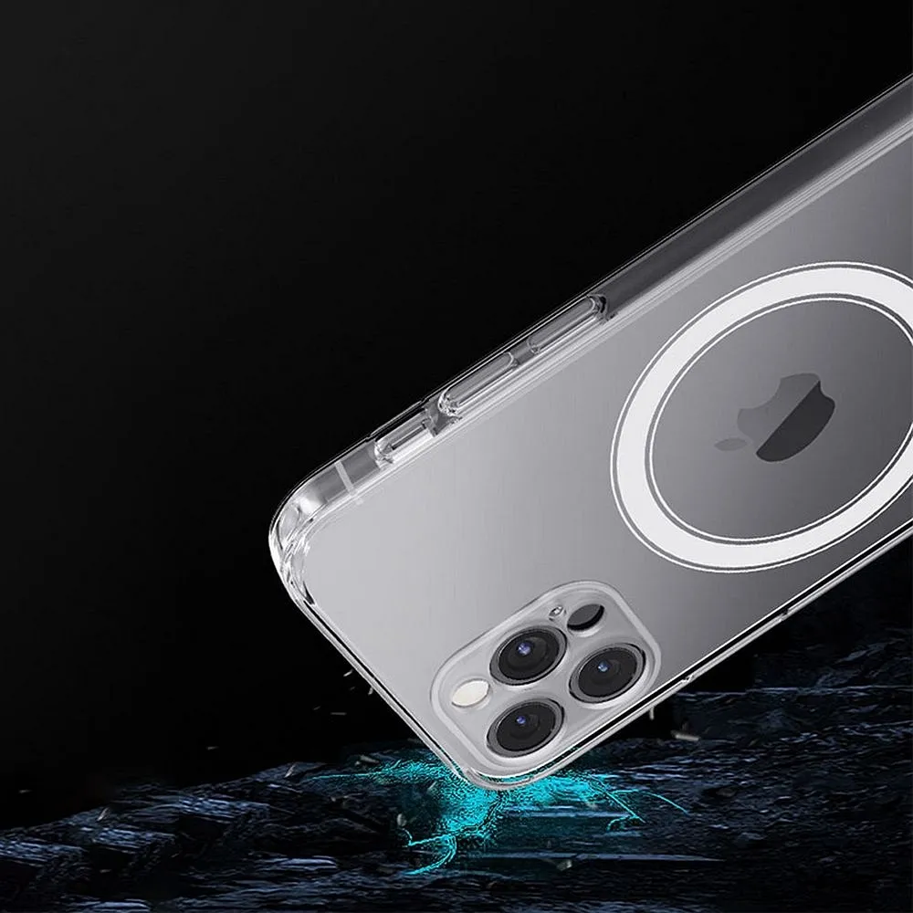 Case passend für iPhone 14 PRO Clear Mag Cover (STR) kompatibel mit MagSafe transparent