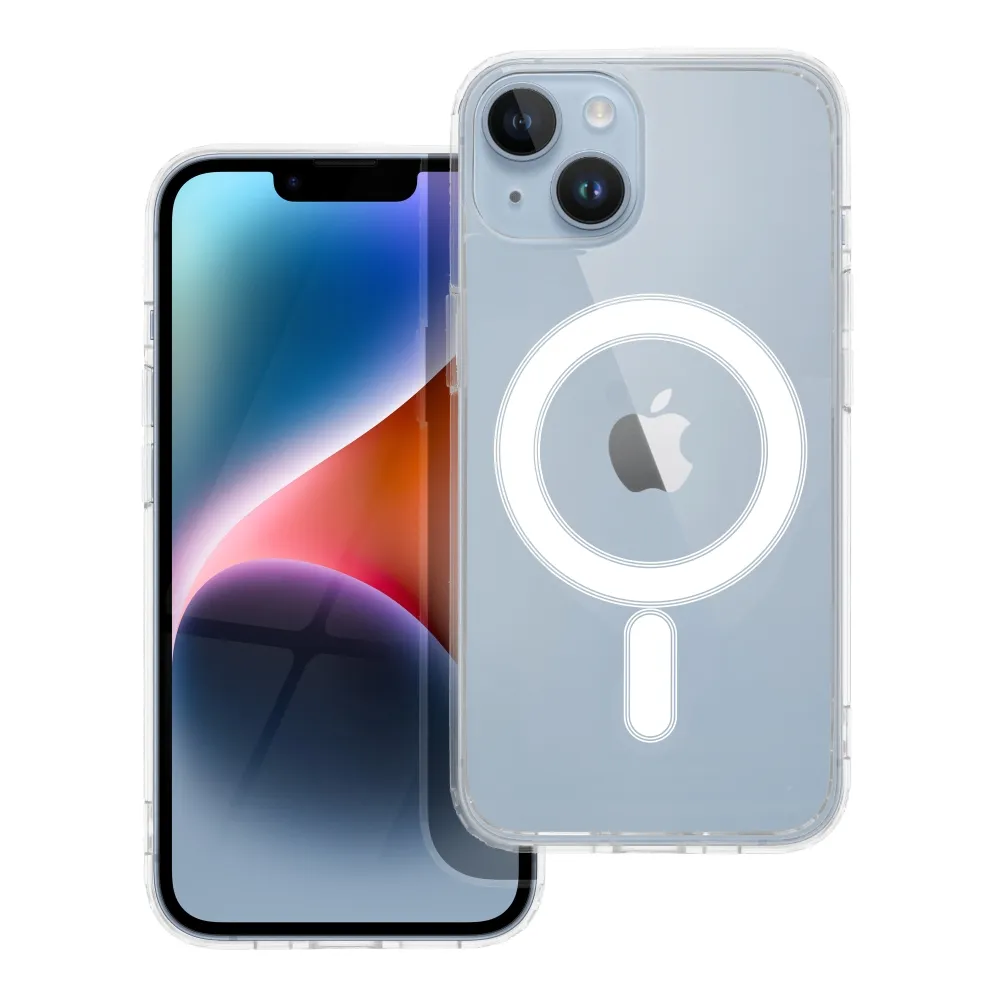 Case passend für iPhone 14 Clear Mag Cover (STR) kompatibel mit MagSafe transparent