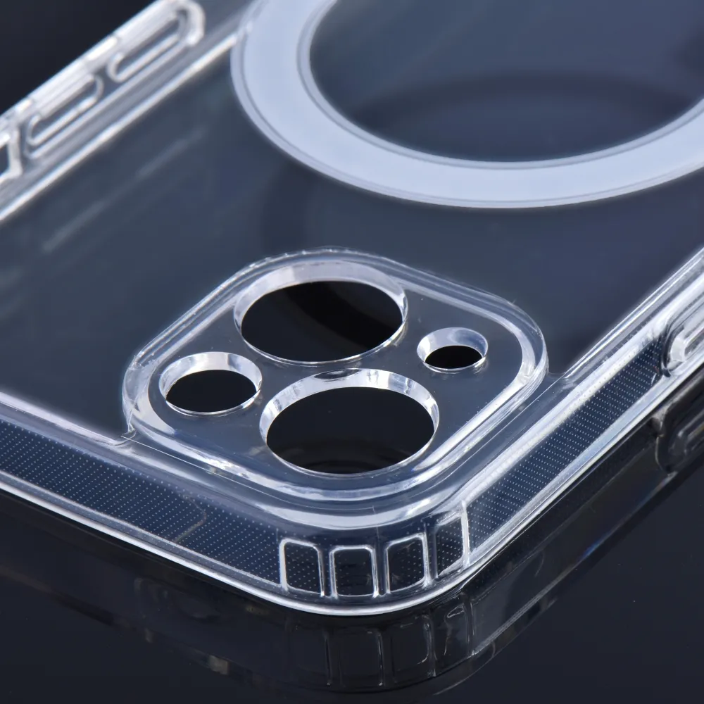 Case passend für iPhone 14 PRO Clear Mag Cover (STR / CAMERA PROTECTION) kompatibel mit MagSafe transparent