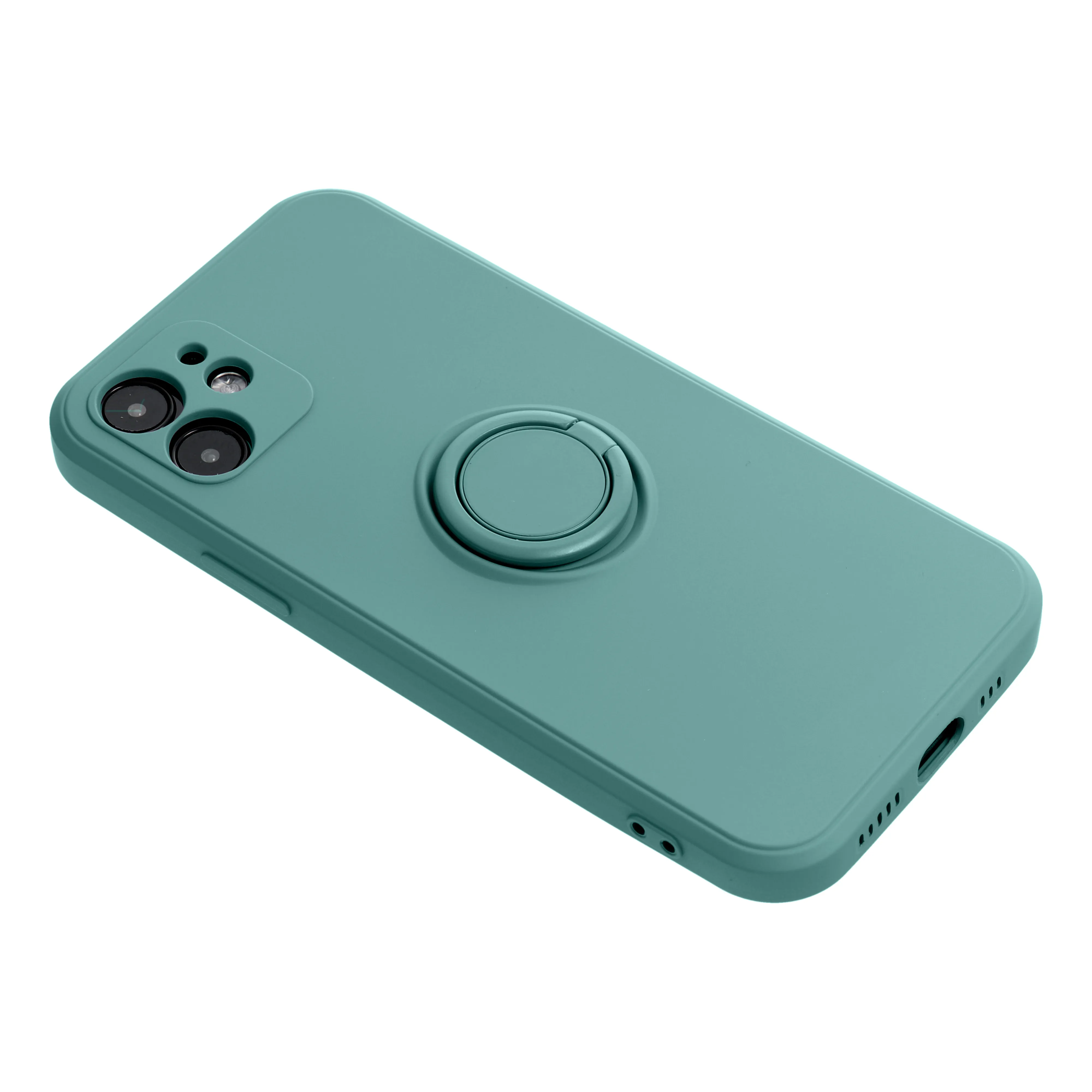 Case passend für Samsung A54 5G Silicone Ring green