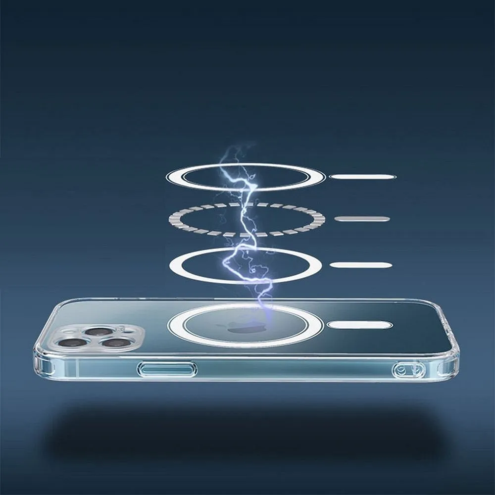 Case passend für do Samsung S23 Clear Mag Cover (STR) kompatibel mit MagSafe transparent