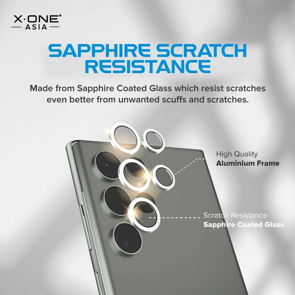 X-ONE Gehärtetes Glas passend für Kameraobjektiv Camera Armor - passend für Samsung Galaxy S23/S23 Plus