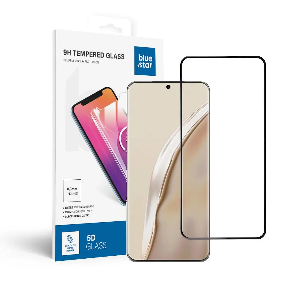Panzerglas Blue Star 3D - HUAWEI P60 (full glue/case friendly) - schwarz