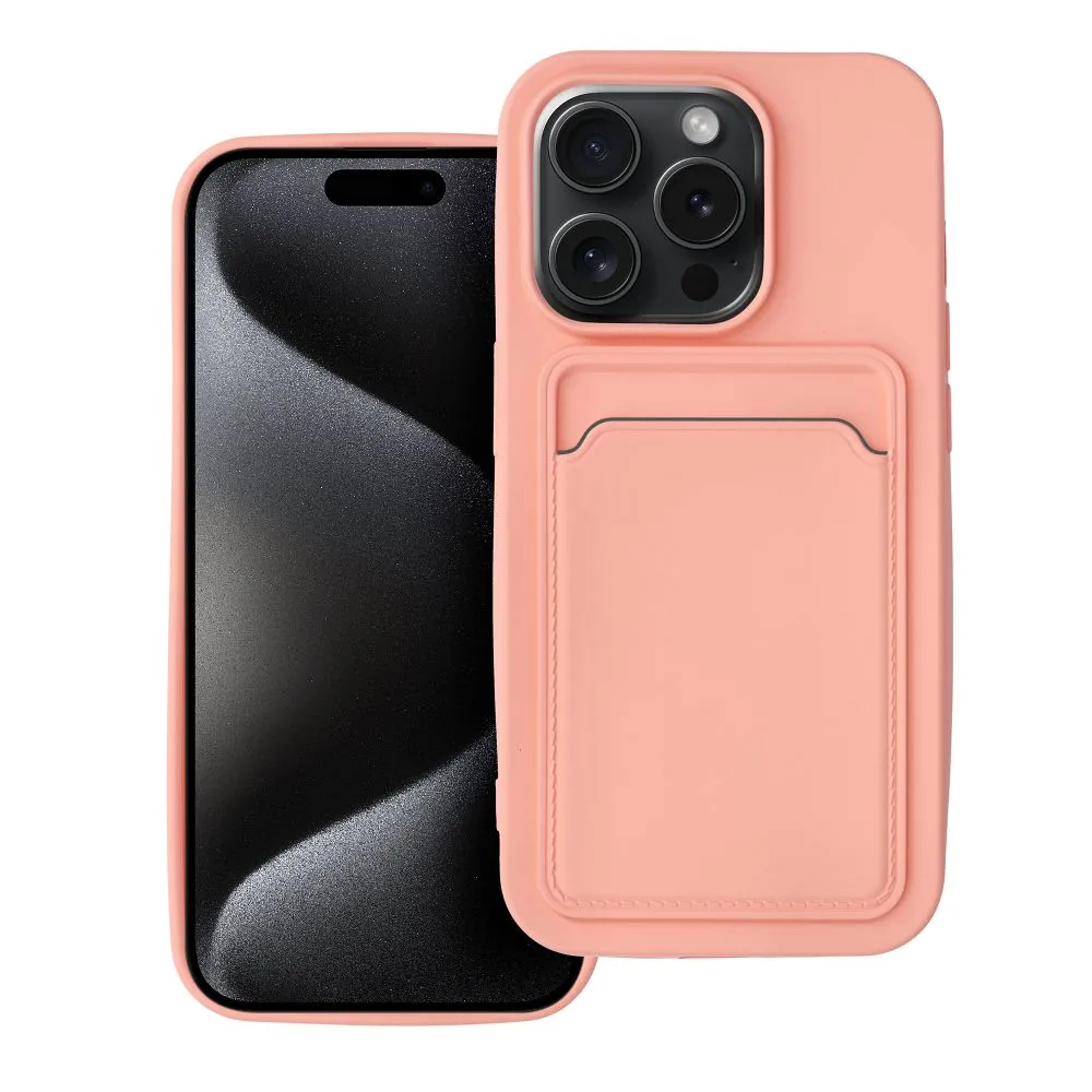 Case passend für iPhone 15 PRO Card Case pink