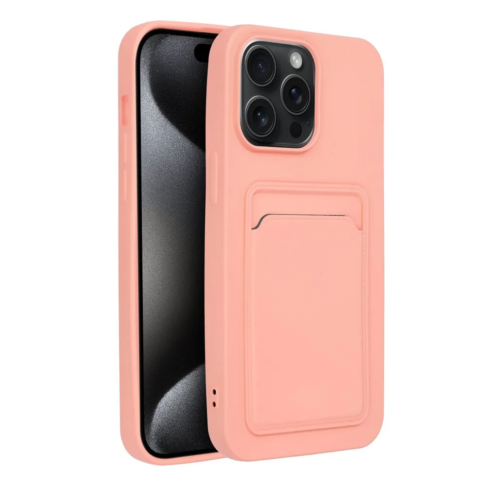 Case passend für iPhone 15 PRO MAX Card Case pink