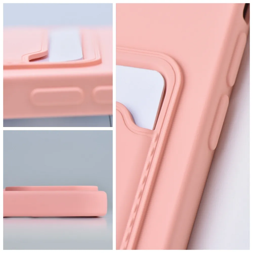 Case passend für iPhone 15 PRO MAX Card Case pink