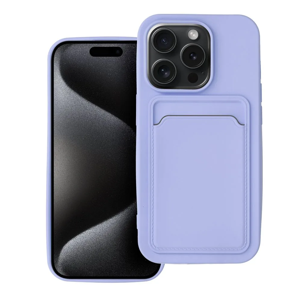Case passend für iPhone 15 PRO Card Case purple