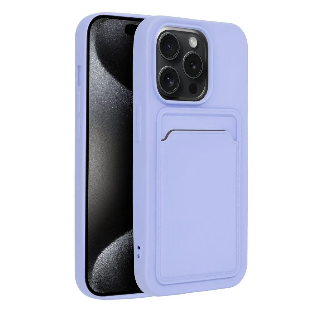 Case passend für iPhone 15 PRO Card Case purple
