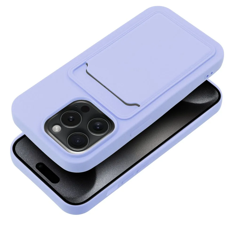 Case passend für iPhone 15 PRO Card Case purple
