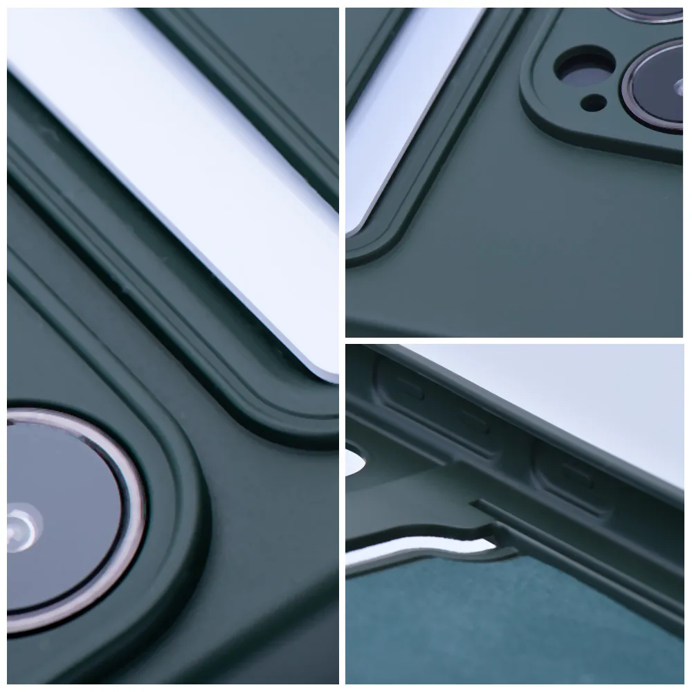 Case passend für iPhone 15 PRO Card Case zielony