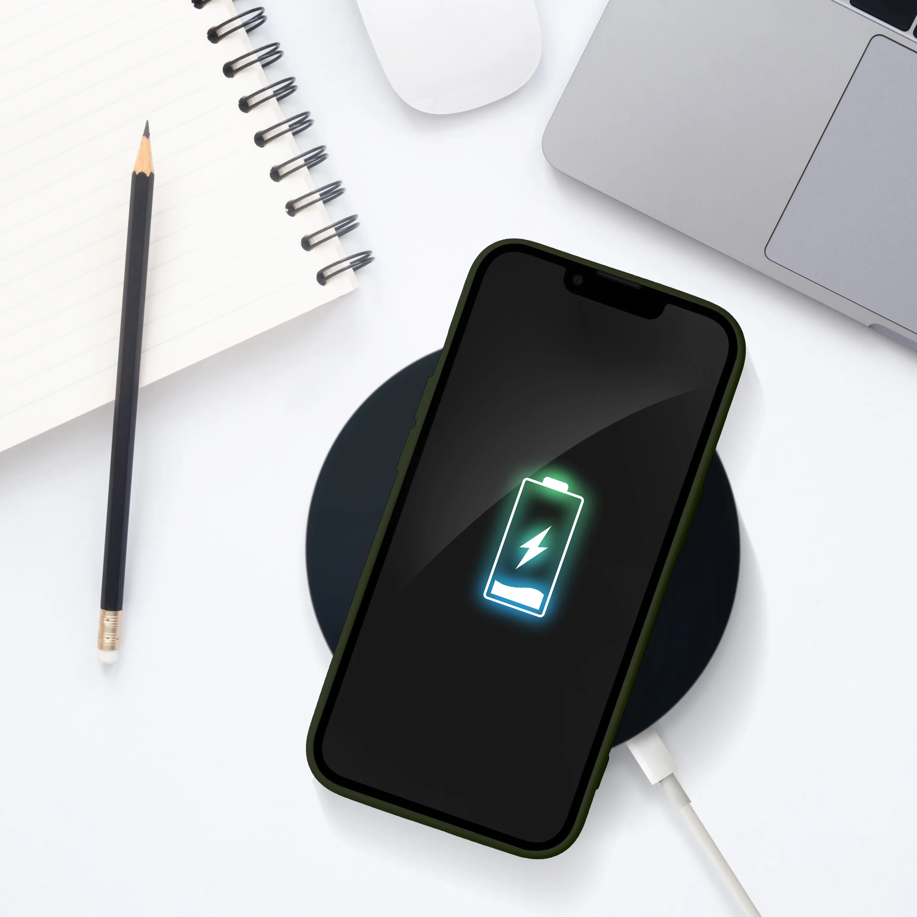 Case passend für iPhone 15 PRO Card Case zielony