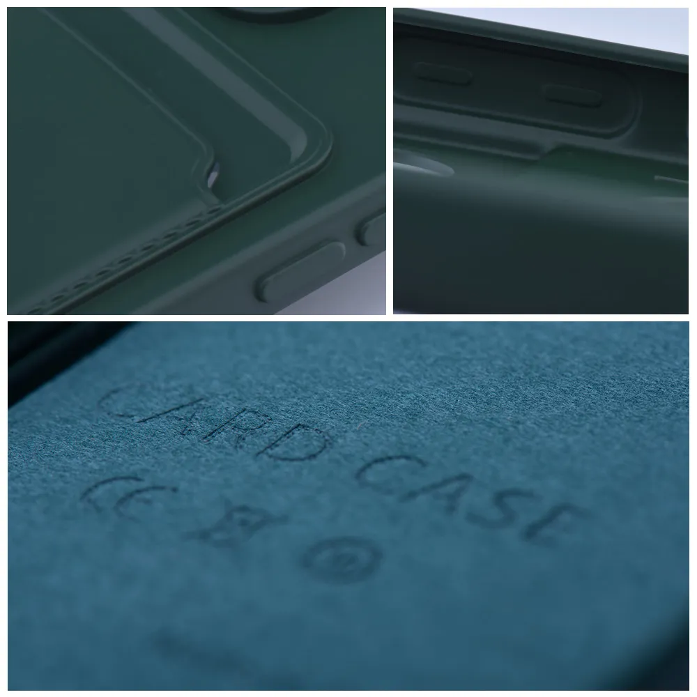 Case passend für iPhone 15 PRO MAX Card Case zielony