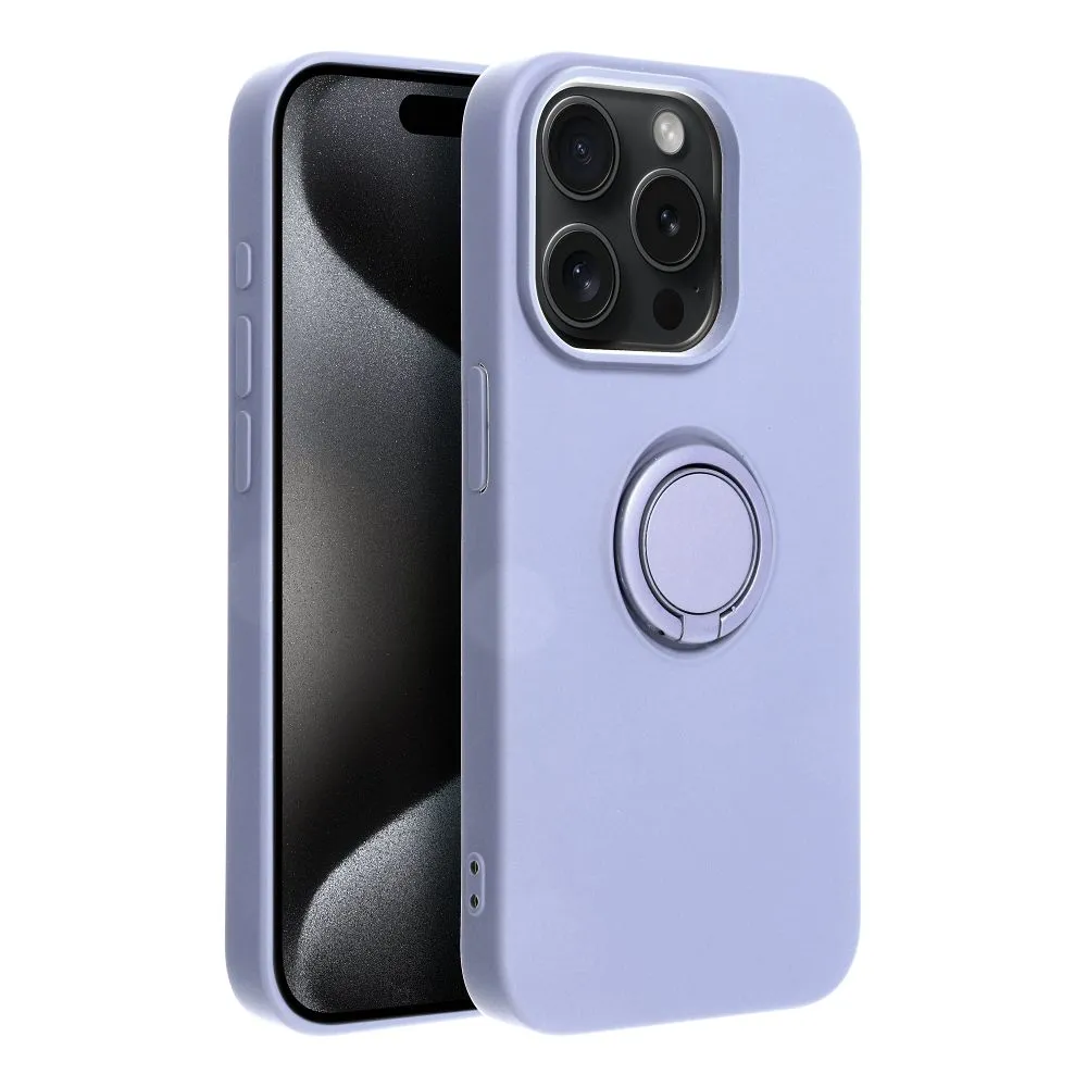 Case passend für iPhone 15 PRO Silicone Ring purple