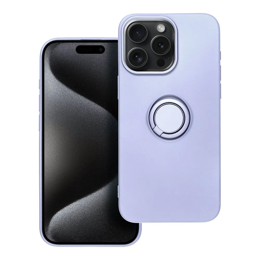 Case passend für iPhone 15 PRO MAX Silicone Ring purple