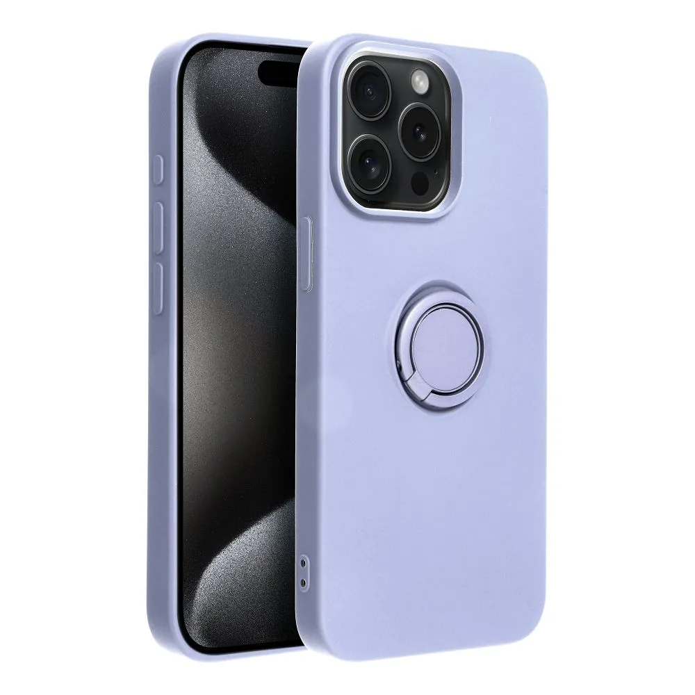 Case passend für iPhone 15 PRO MAX Silicone Ring purple