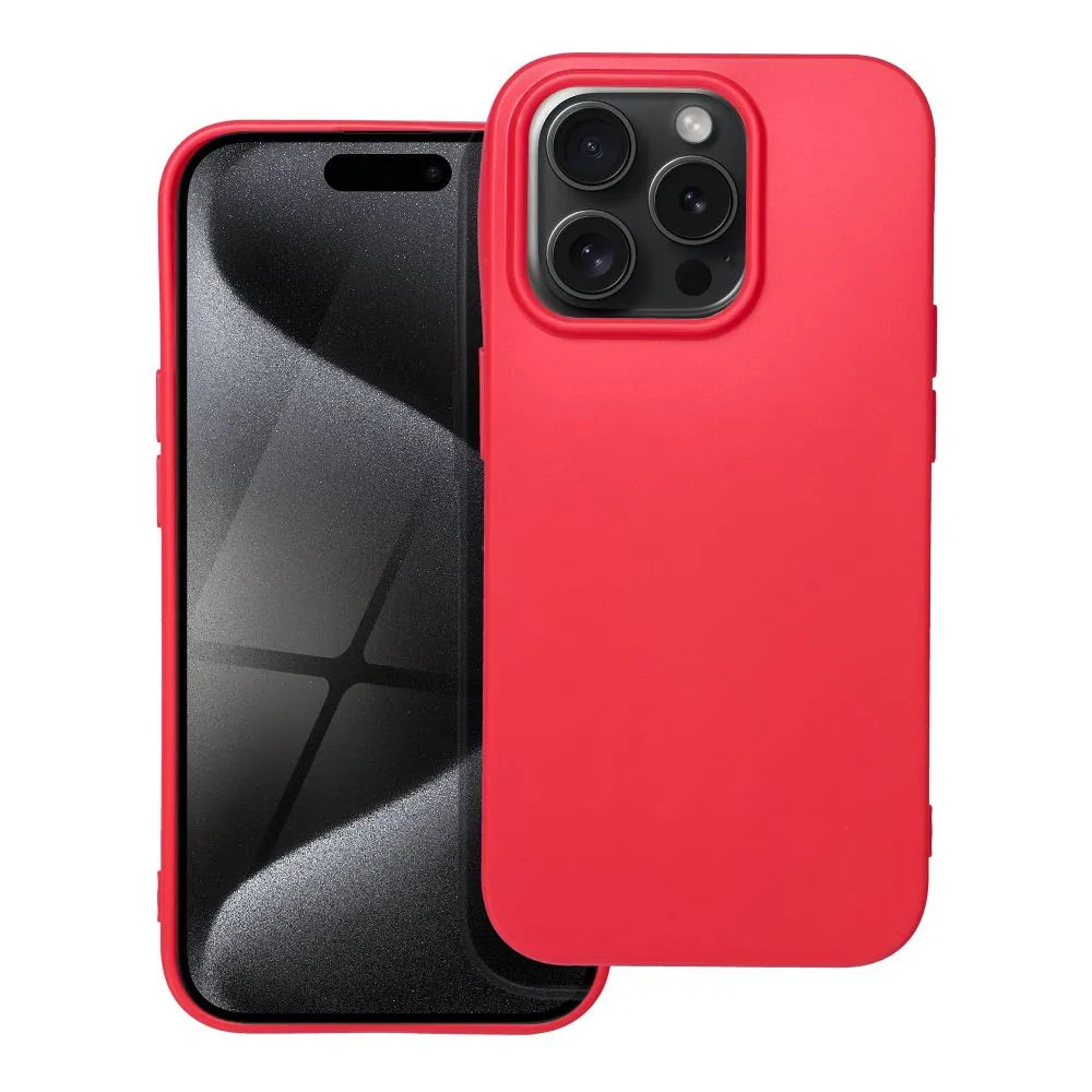Case passend für iPhone 15 PRO Soft red