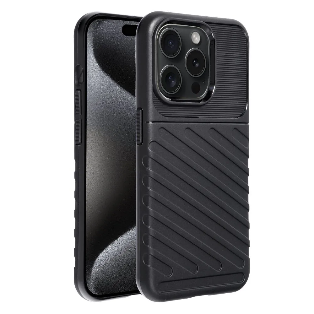 Case passend für iPhone 15 PRO Thunder black
