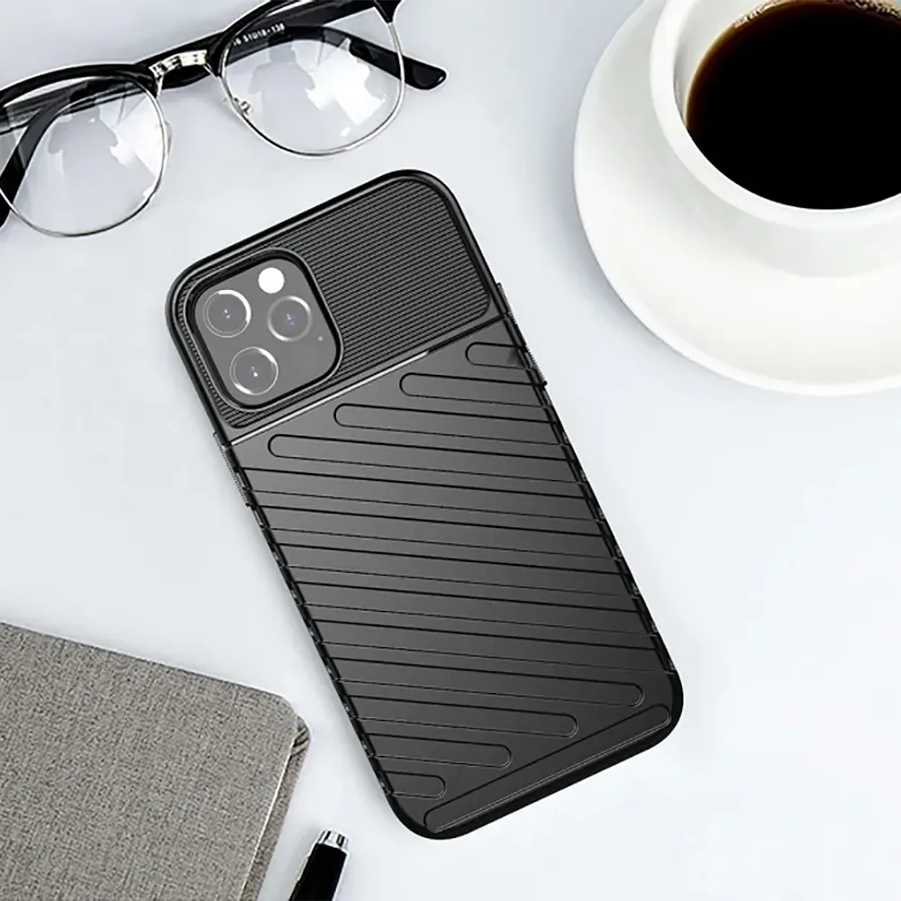 Case passend für iPhone 15 PRO Thunder black