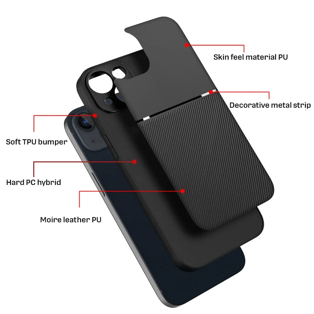 Case passend für iPhone 15 Noble black