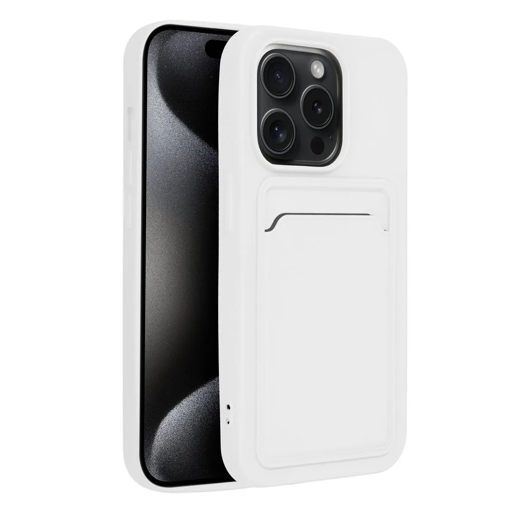 Case passend für iPhone 15 PRO Card Case white