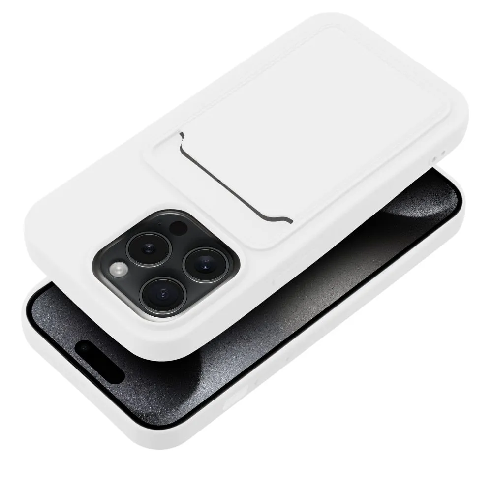 Case passend für iPhone 15 PRO Card Case white