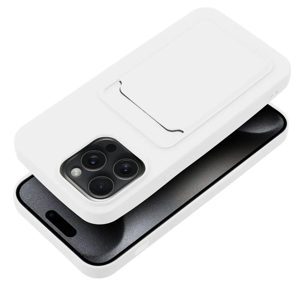 Case passend für iPhone 15 PRO MAX Card Case white