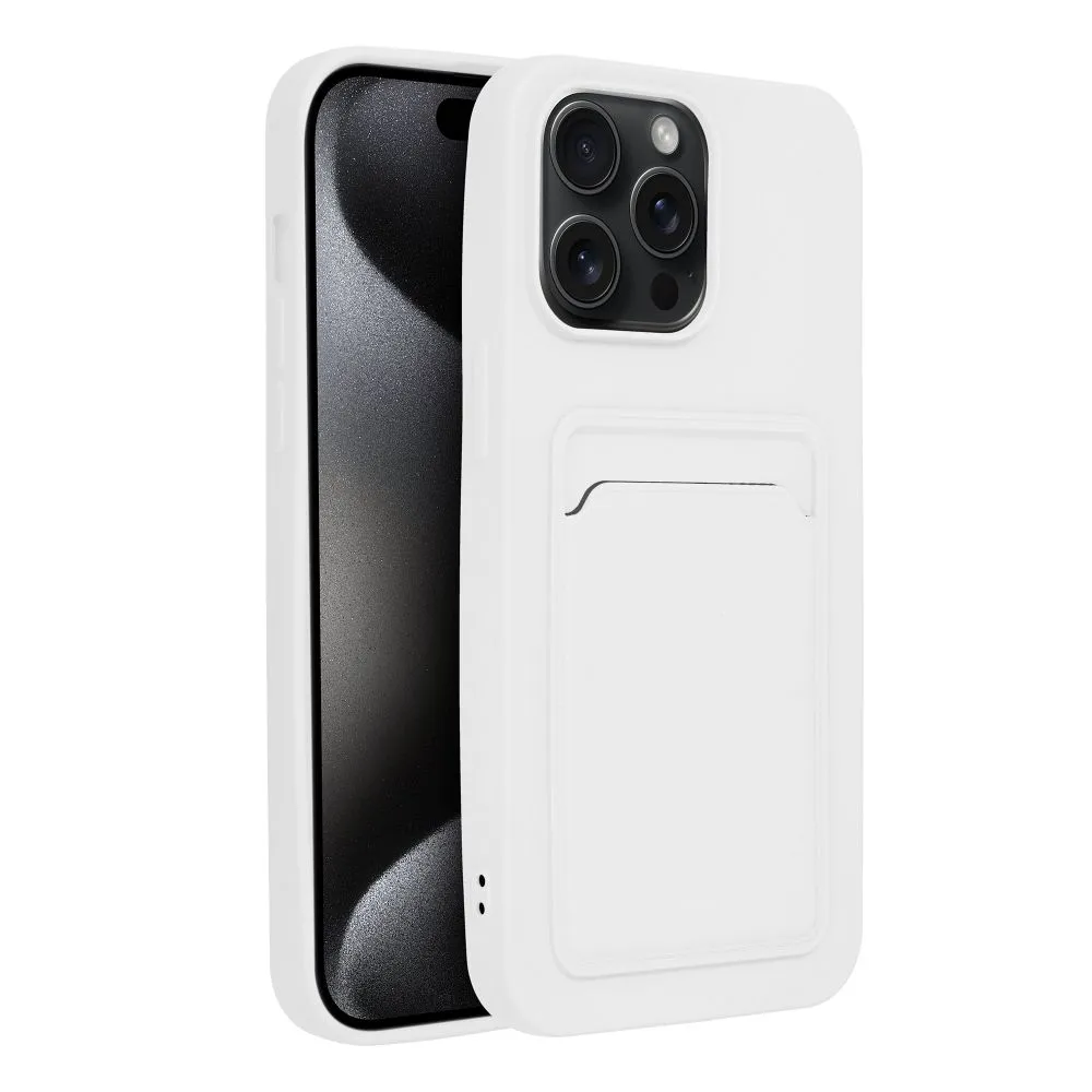 Case passend für iPhone 15 PRO MAX Card Case white