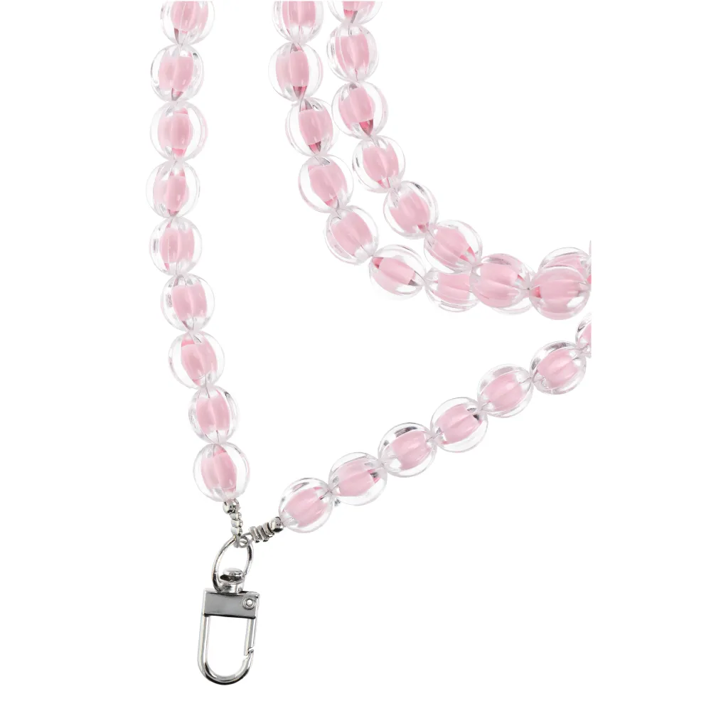 COLORFUL Anhänger passend für Telefon / Schnurlänge 120cm (60cm in Schleife) / um den Hals - rosa