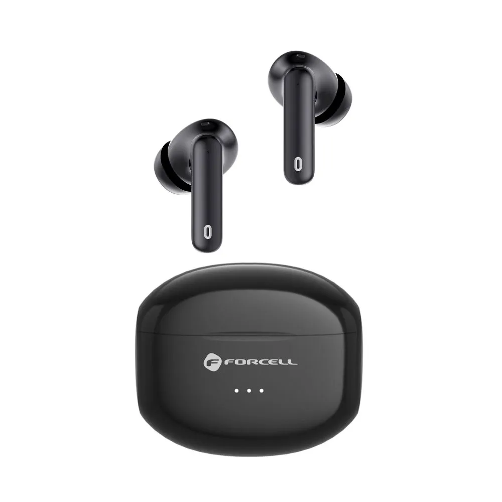 FORCELL F-AUDIO drahtloser / bluetoothfähiger Stereo-Kopfhörer TWS CLEAR Sound schwarz