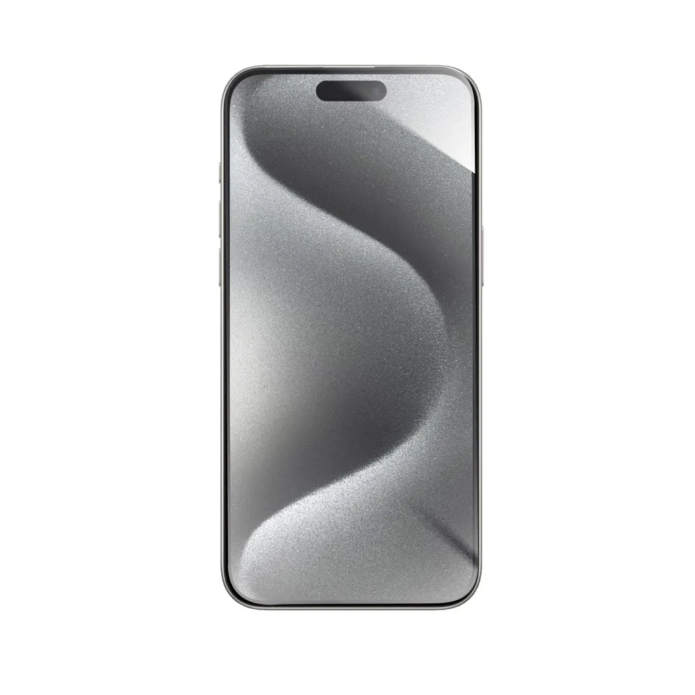 Forcell Flexibles 5D-Hybridglas passend für iPhone 15 Pro Max schwarz