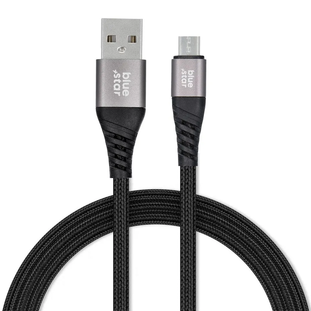 Blue Star geflochtenes Kabel mit Micro-USB-2A-Stecker